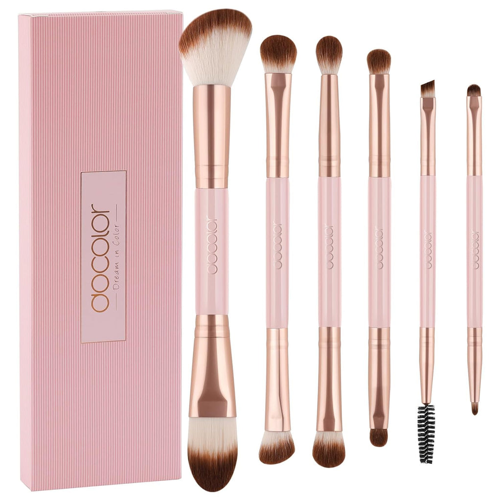 6 Piece Dual-Sided Eyeshadow Brushes - 12 Functions in 1 Set