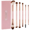 6 Piece Dual-Sided Eyeshadow Brushes - 12 Functions in 1 Set