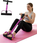 Pedal Resistance Bands with Handles, Multifunction Tension Rope for Arm, Leg, Waist and Shoulder Training