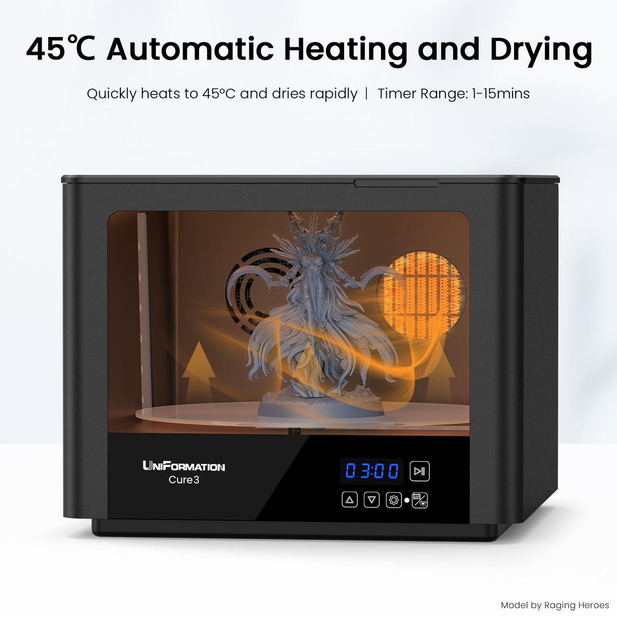 Cure3 10.3-inch Resin Curing Machine with UV Curing Station