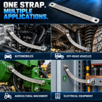 Ground Straps, 1PCS 12 Inch Tin-Plated Copper Braided Engine Ground Strap