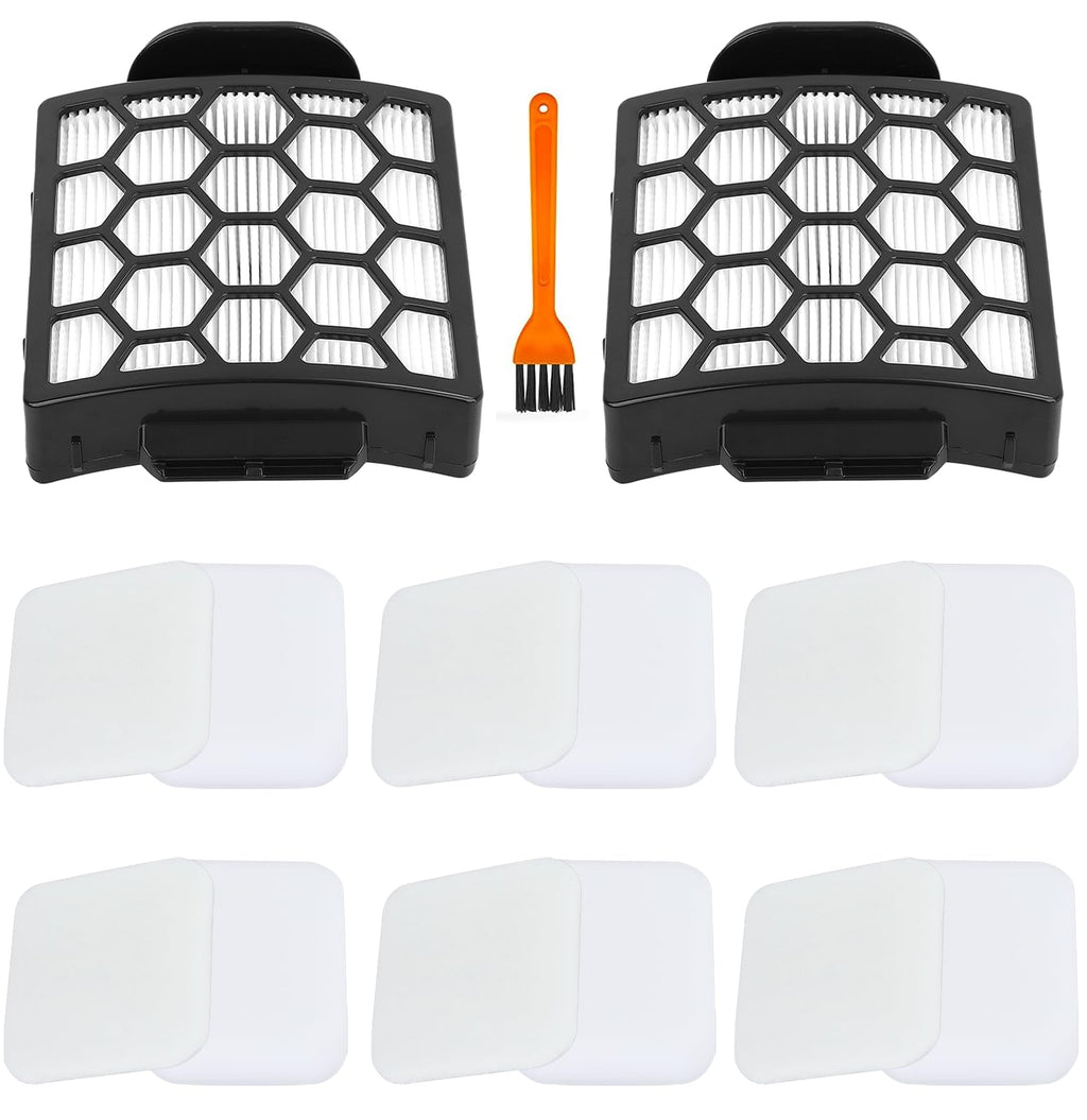 14 Pack Replacement Filter Kit for Shark ZU102 ZU60 Navigator Zero-M Vacuum