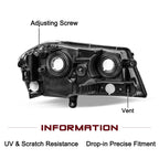 Halogen Headlight Assembly for 2008-2014 Dodge Avenger