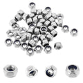 100PCS M5x0.8mm Locknuts Nylon Insert Nut for CNC Machine RC Cars