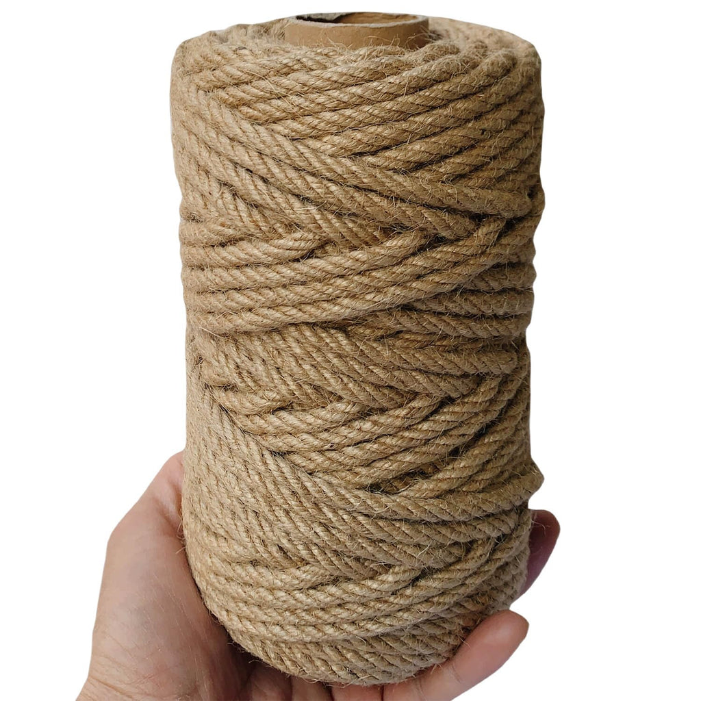1/4 in x 164 ft Sisal Hemp Rope Jute Twine for Cat Scratching Post Tree,Garden