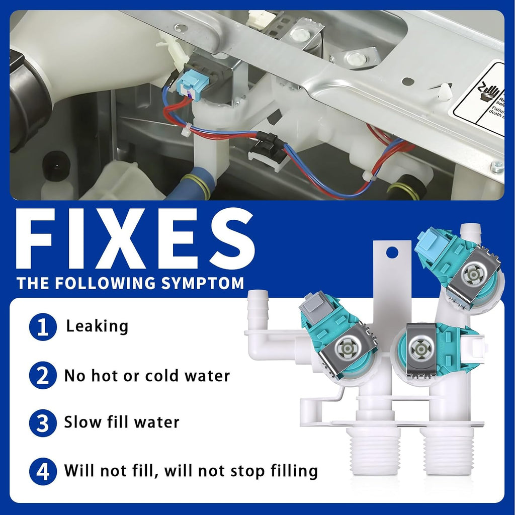 WFW70HEBW0 WFW70HEBW1 WFW70HEBW2 WFW72HEDW0 Washer Water Inlet Valve