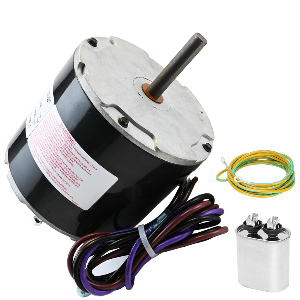 12Y65, 100483-43 Condenser Fan Motor 208/230 Volt, 1 PH, 60HZ 1/4 HP 825 RPM Replacement for 100483-05, YSLB-220-8-B001, YSLB-220-8-B002, 100483-34 etc, Compatible with Lennox ge etc, 1-Year Warranty
