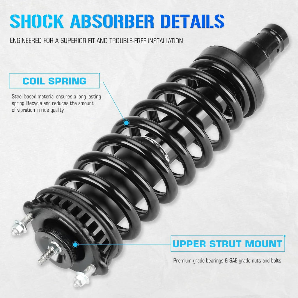 Front+Rear (4) Struts Shocks for 2002-2009 GMC Envoy/Chevy Trailblazer EXT