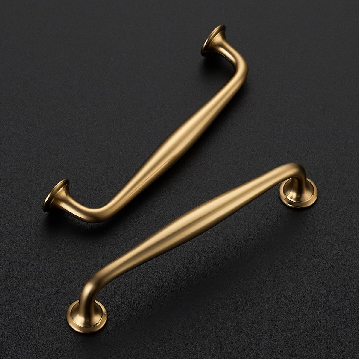 Champagne Bronze Cabinet Handles Solid Pulls 5 Inch 10 Pack