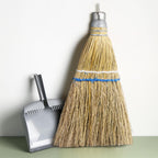 2 Pcs 12" Hand Held Whisk Broom Corn Straw with Metal Hanger