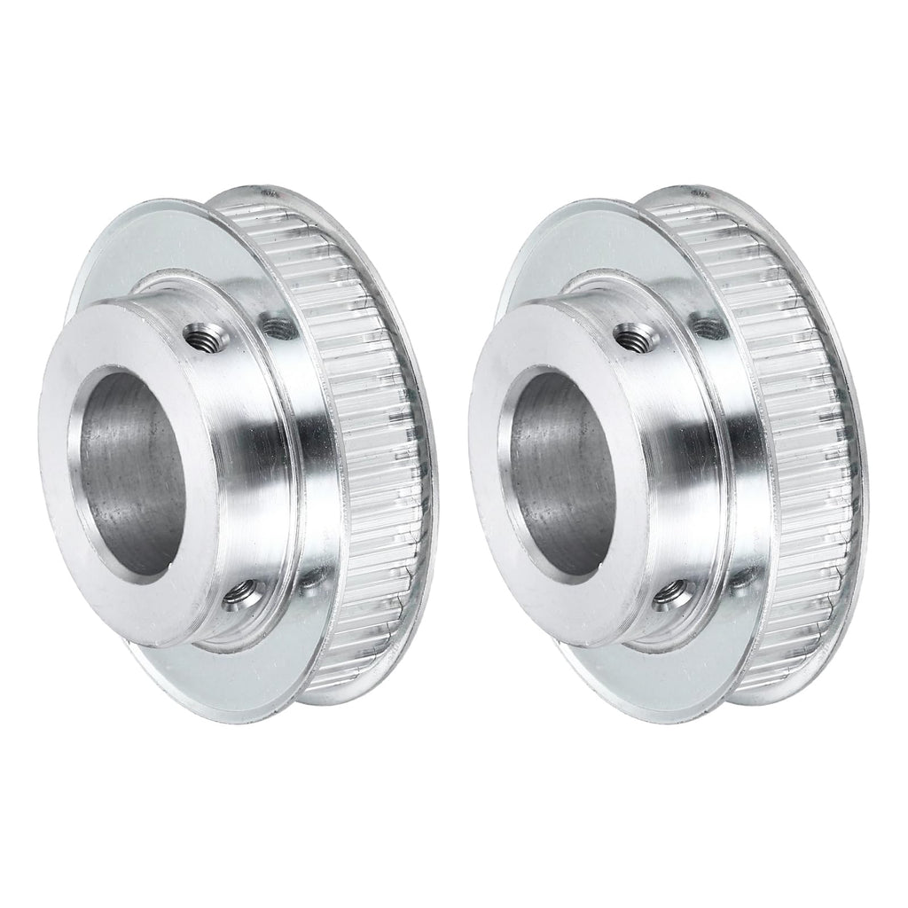 uxcell 2Pcs Timing Belt Pulley Aluminum Idler Pulley XL40 Teeth 1"(25mm) Bore for 10mm Width Belts, 3D Printers, CNC Machines, Industry