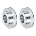uxcell 2Pcs Timing Belt Pulley Aluminum Idler Pulley XL40 Teeth 1"(25mm) Bore for 10mm Width Belts, 3D Printers, CNC Machines, Industry