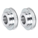 uxcell 2Pcs Timing Belt Pulley Aluminum Idler Pulley XL40 Teeth 1"(25mm) Bore for 10mm Width Belts, 3D Printers, CNC Machines, Industry