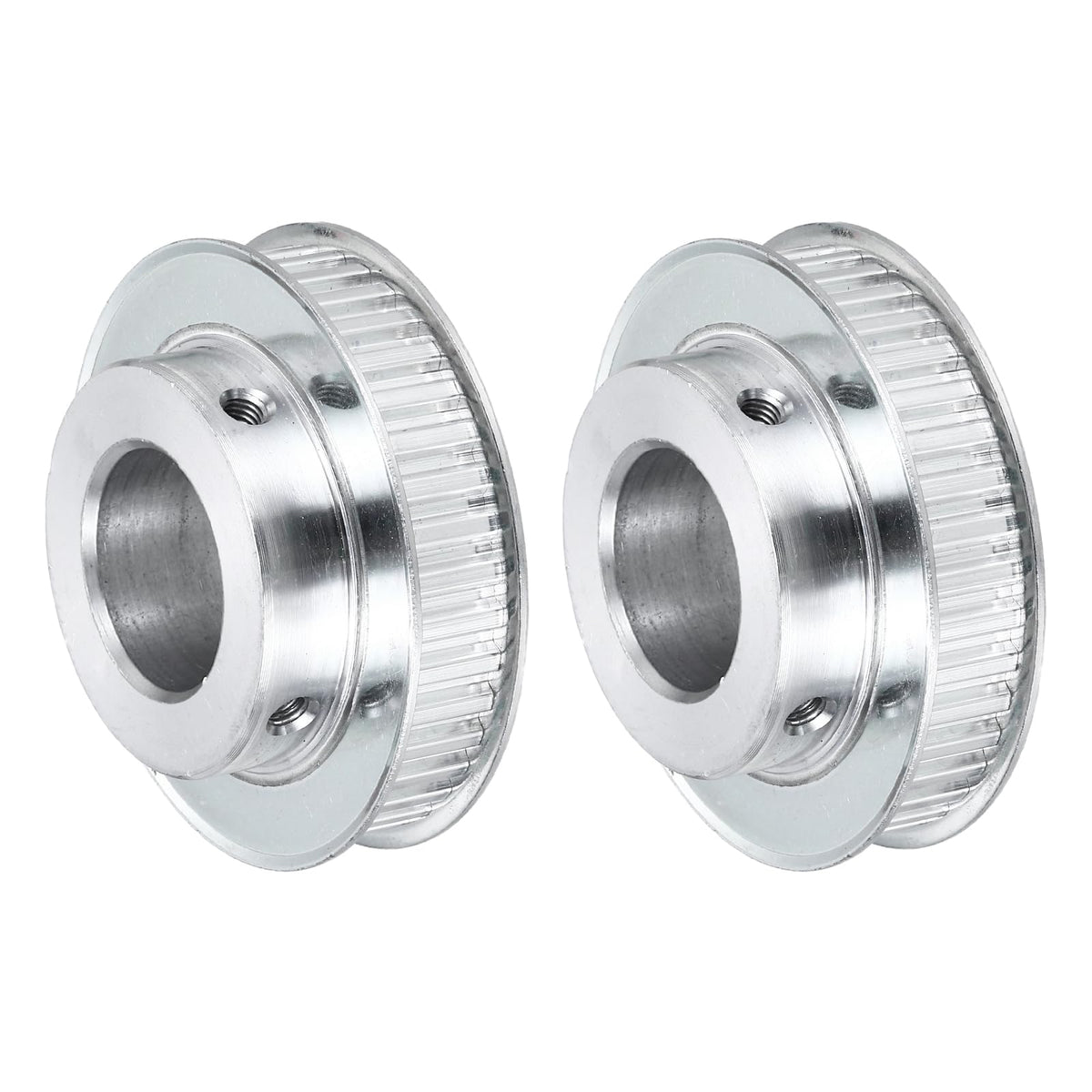 uxcell 2Pcs Timing Belt Pulley Aluminum Idler Pulley XL40 Teeth 1"(25mm) Bore for 10mm Width Belts, 3D Printers, CNC Machines, Industry