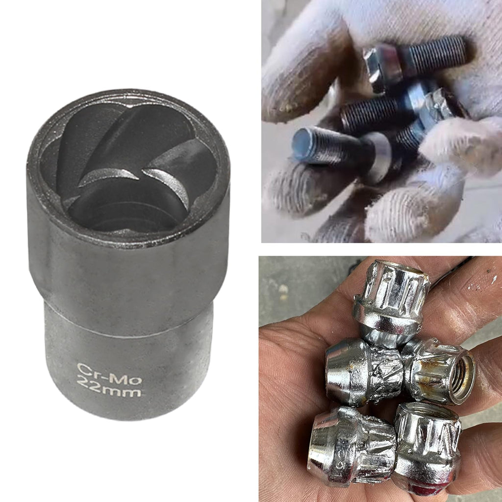 DPTOOL Lug Nut Extractor Set, Bolt Nut Extractor, Wheel Lock Removal Kit