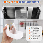 SAQXK 2pcs 99110437 Range Hood Light Lens, Compatible with Bro-an Nu-tone