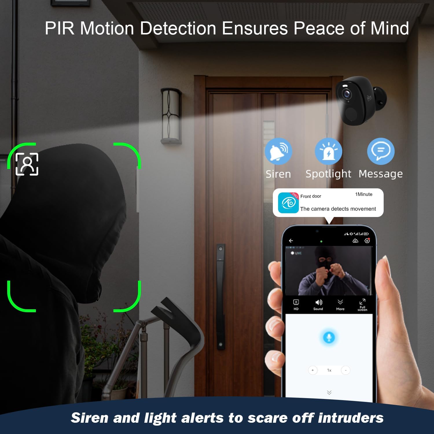 4Pack 5G/2.4G Security Cameras Wireless Outdoor,2K Battery Powered AI Motion Detection Siren Alarm WiFi Home Indoor