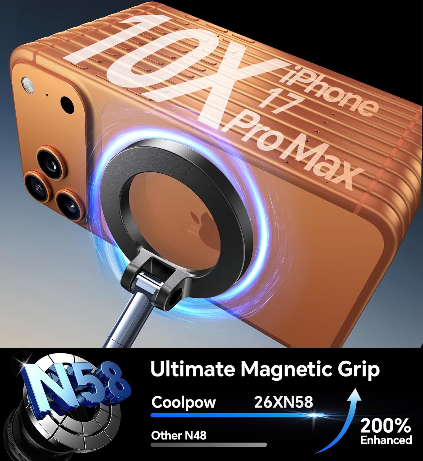 【Newest Vacuum Magnetic Phone Holder for Car Phone Holder Mount【Movable Vacuum Suction】 Magsafe Car Mount Cell Phone