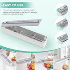 Magnetic Plastic Wrap Dispenser with Cutter - Quasziwa Upgrade Practical Refillable Cling Wrap Aluminum Tin Foil