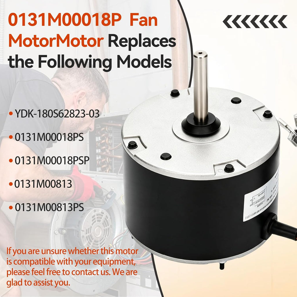 0131M00018P Condenser Fan Motor, 1/4HP 208-230V 1072RPM
