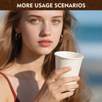 16 oz 500 Pack White Disposable Paper Coffee Cups
