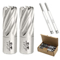 S&F STEAD & FAST Annular Cutter Set 2 Pcs, 3/4" x 1" DOC, Mag Drill Bits