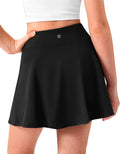 Girls Tennis Skirt with Pockets Pleated Athletic Skort Kids Golf Running School Uniform 2-in-1 Skirts Size 5-15Y