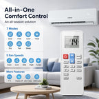 24000 BTU Mini Split AC/Heating System, 17 SEER2 208/230V