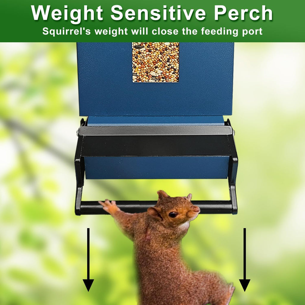 Squirrel Proof Bird Feeders for Outdoors, 6LB Metal Hanging Feeders, Large Wild Feeders for Cardinals, Chickadees