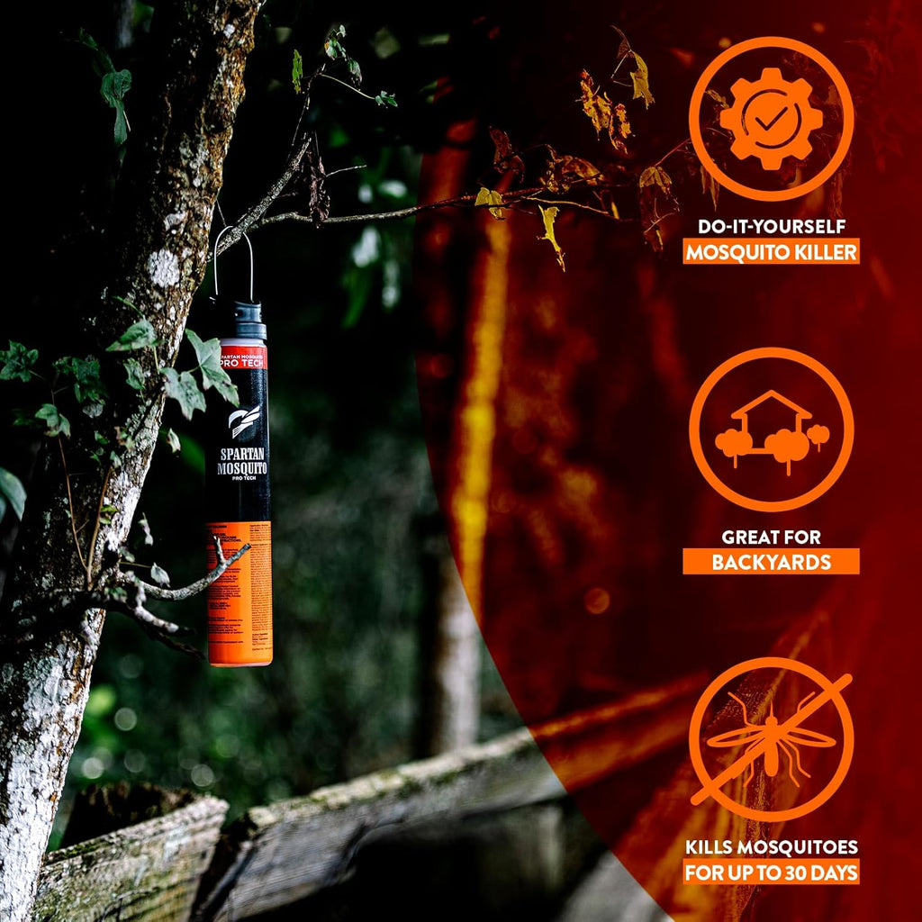 Pro Tech - 1 Acre Pack 4 Tubes | Outdoor Mosquito Repellent for Yard, Patio & Home | Natural Insect Killer & Bug