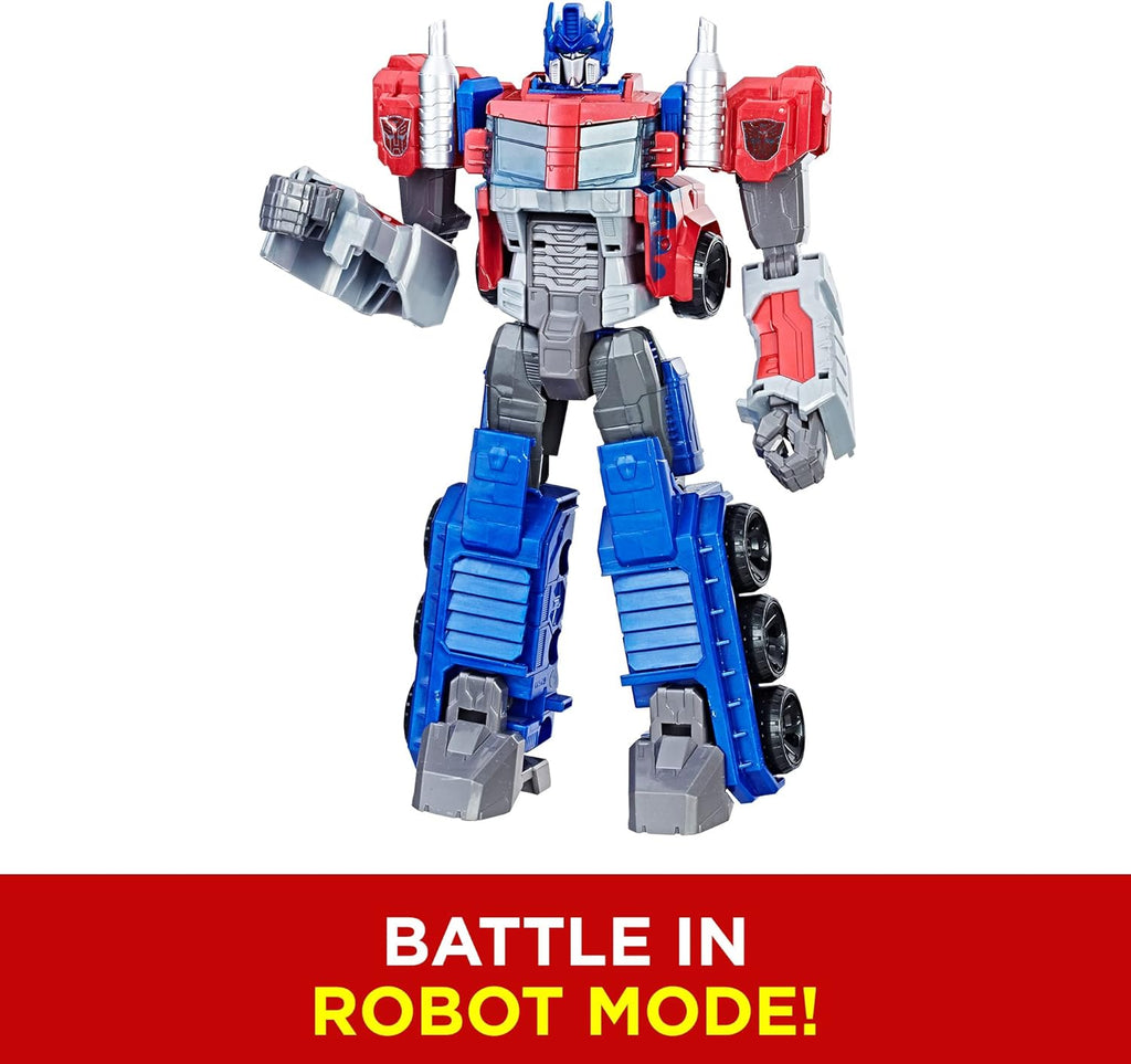 Transformers Toys Heroic Optimus Prime Action Figure - Timeless Large-Scale Figure, Changes into Toy Truck - Toys for