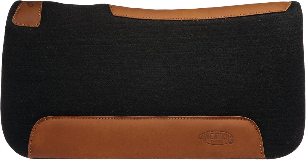 25" x 26 Pony Contoured Pure Wool Felt Horse Saddle Pad, Shock Absorbing Western Saddle Pad for Comfort Protection