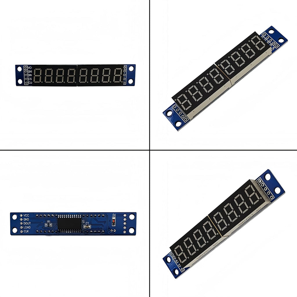 4PCS MAX7219 8-Digit 7-Segment Digital 0.36in 8 Bits Red LED Display Tube Module Compatible with Arduino 51/AVR/STM32