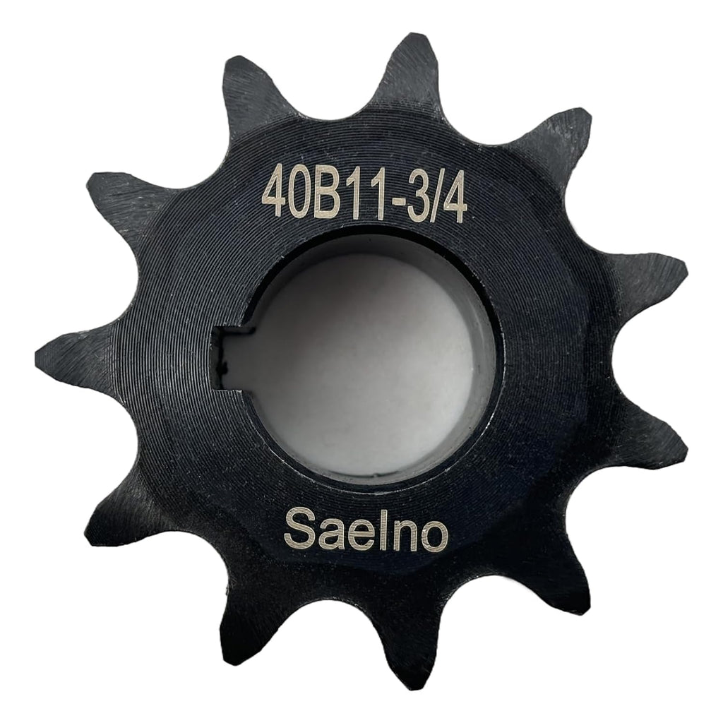 #40 Roller Chain Sprocket Type B 3/4 inch Bore 11 Tooth, Hardened Antirust 1045 Steel Drive Sprockets 40B11-3/4