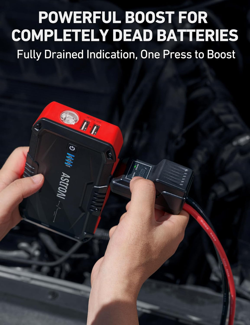 S8 Car Battery Jump Starter 1500A – Portable 12V Lithium Jump Box