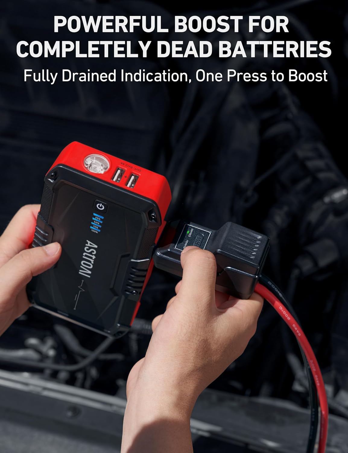 S8 Car Battery Jump Starter 1500A – Portable 12V Lithium Jump Box