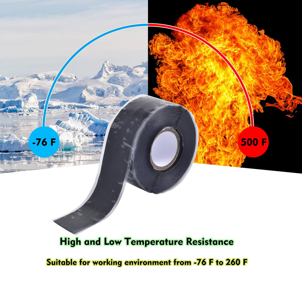 Self Fusing Silicone Tape Waterproof Hose Pipe Repair Heavy Duty