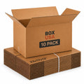 Moving Boxes Large 23L x 17W x 12H 10-Pack - Corrugated Cardboard Box for Shipping, Mailing, Packing, Packaging and