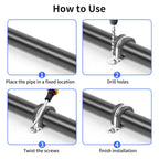 JDHGSHL 20PCS 1-9/16 Inch Reinforced Rigid Pipe Strap