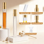 Mini Glass Spray Bottle 50pcs 10ml Clear Perfume Spray Bottle Empty