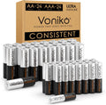 AA and AAA Batteries 48 Count Combo Pack, 24 Double A and 24 Triple A Batteries, 1.5V Premium Alkaline Battery