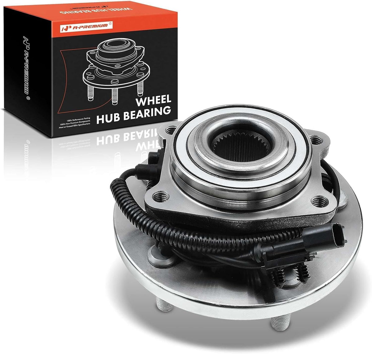 A-Premium Front Wheel Bearings and Hub Assembly Compatible with Chrysler
