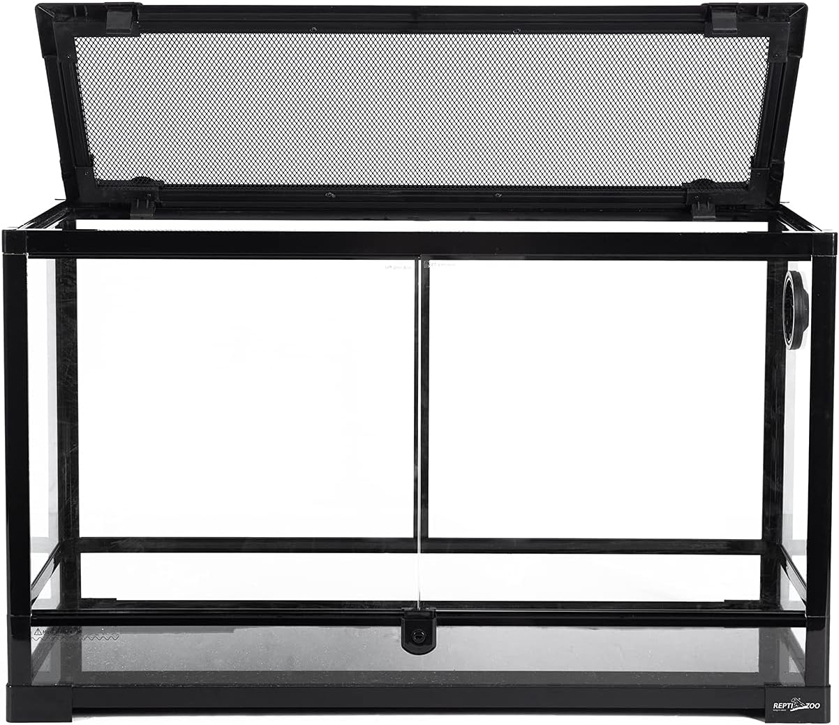 Tempered Glass Reptile Terrarium 30 Gallon, Wide Reptiles Tank 30" x 12"x 18" for Reptile Pets Bearded Dragon Gecko