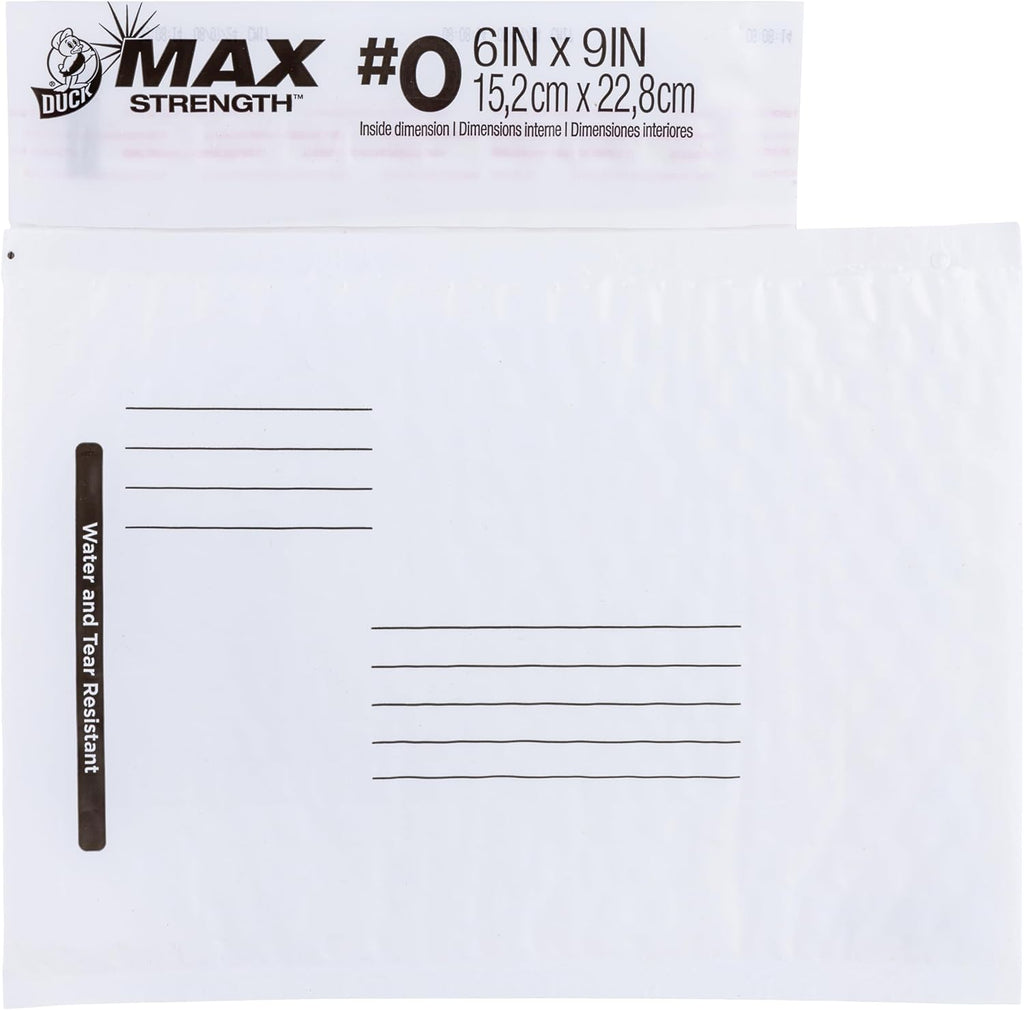 Brand #0 Poly Bubble Mailers, White, 10.5 inch x 15 inch, 25 Pack