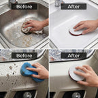 10 Pack 6 Inch 400 Grit Hook and Loop Scrubber Scouring Pads