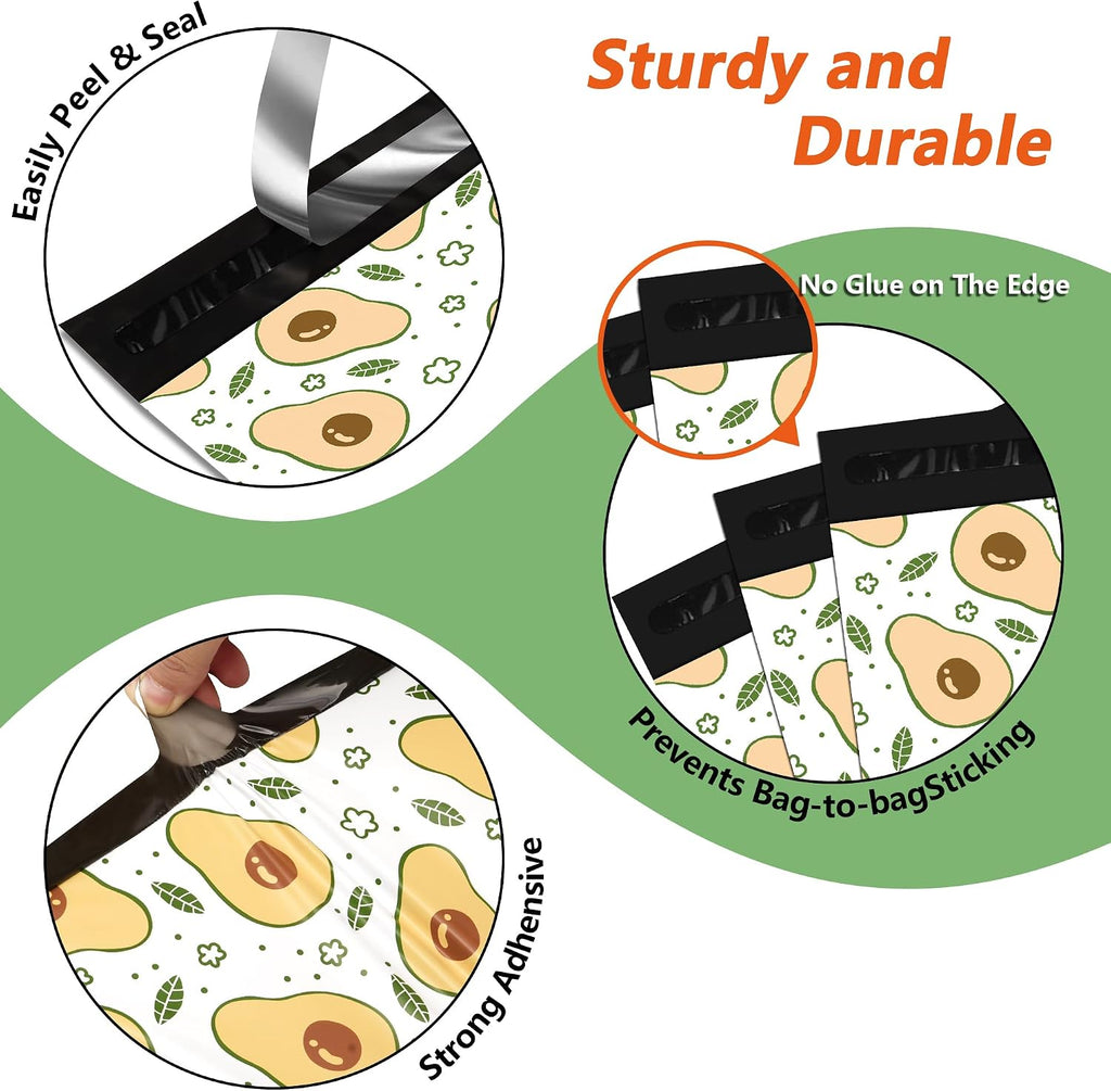 Poly Mailers 10x13 Inch, 25 Pack, Avocado Self-Seal Shipping Bags