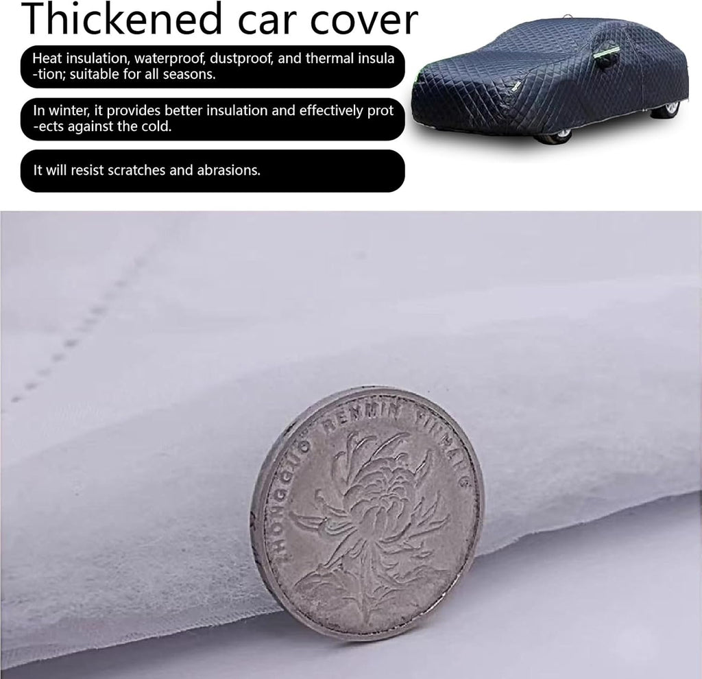 Anti-Hail Car Cover for Mercedes-Benz E300 E63 AMG S 2006-2024，Hail Protector Car Cover Padded Heavy Duty Waterproof