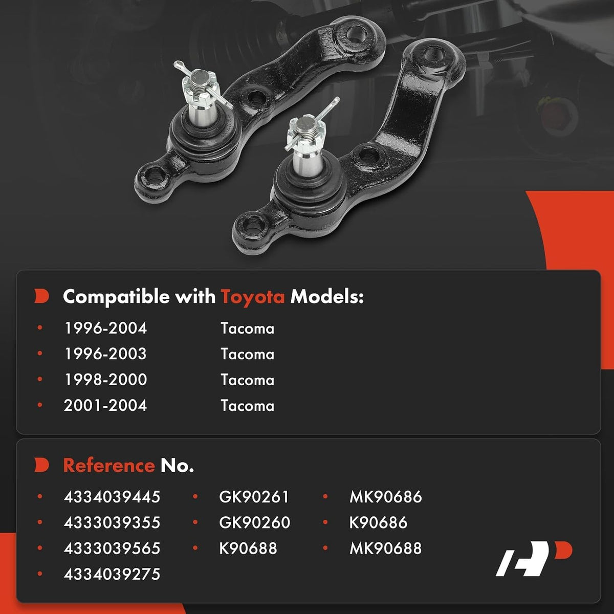 A-Premium Front Lower Ball Joint - Forge Steel, Compatible with Toyota