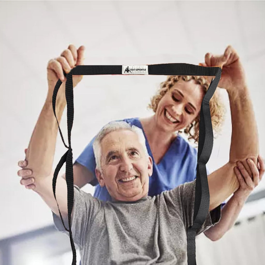 Stretching Strap Yoga Strap with Loops for Physical Therapy, Non-Elastic