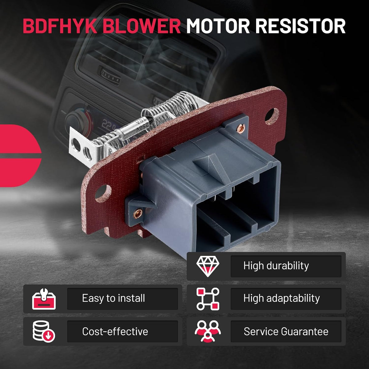 BDFHYK AC Blower Motor Resistor 973-411 for Ford Explorer 1995-2003